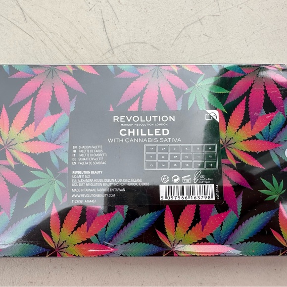 Revolution Green and Pink Botanical Eyeshadow Palette - Picture 2 of 3